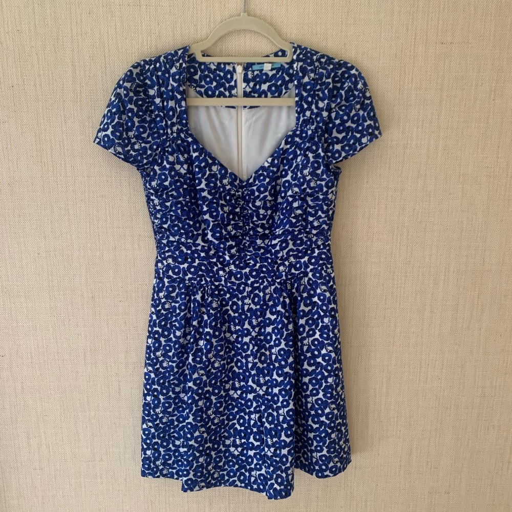 Blue and White Floral Anthropologie Romper